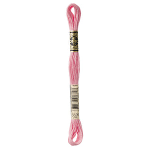 One skein of DMC Mouliné Stranded Cotton thread Colour code 3326