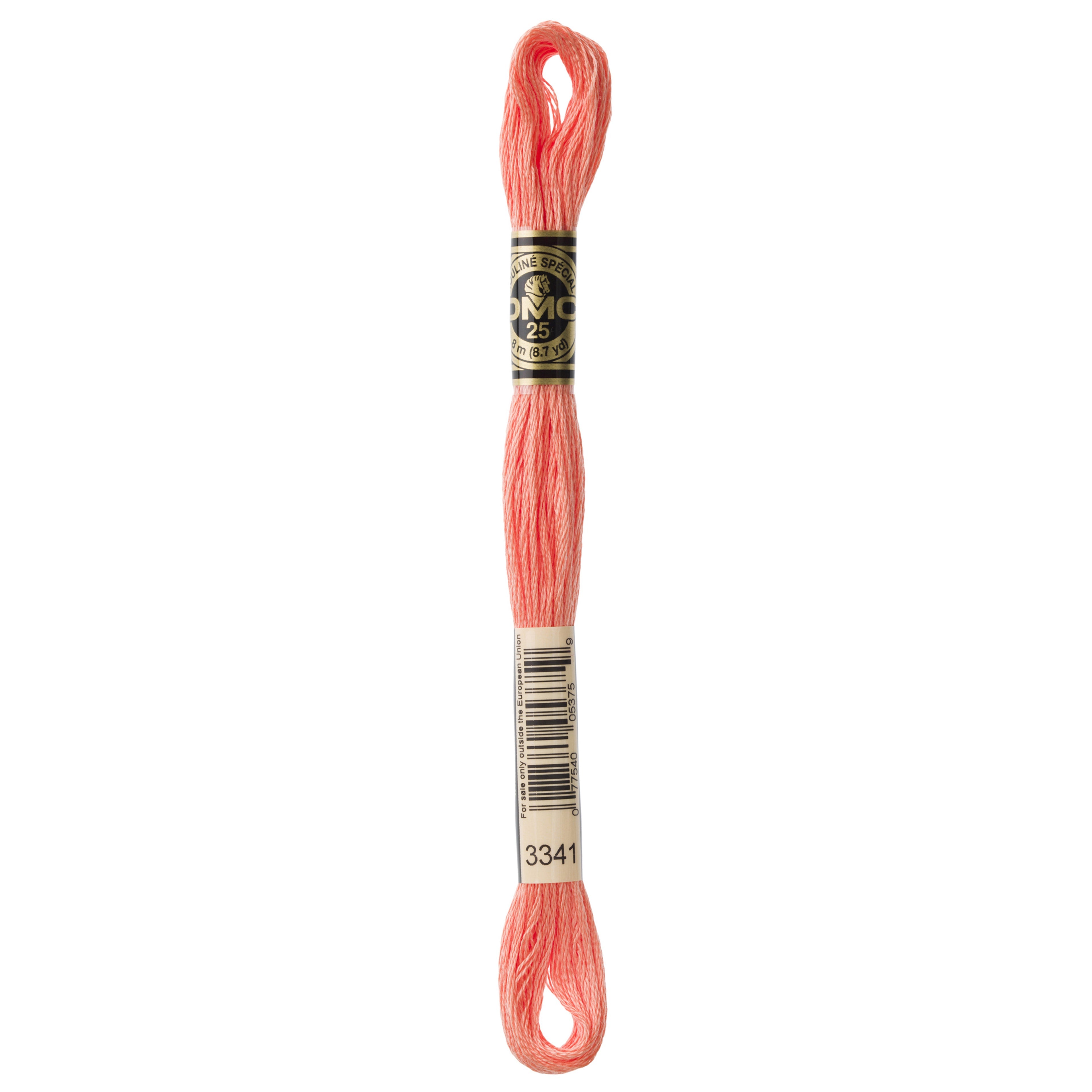 One skein of DMC Mouliné Stranded Cotton thread Colour code 3341