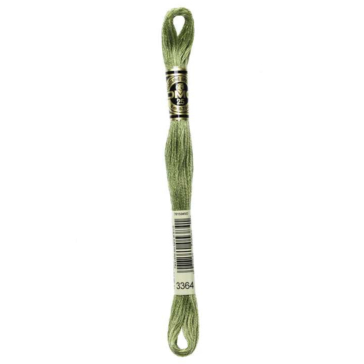 One skein of DMC Mouliné Stranded Cotton thread Colour code 3364