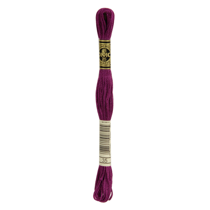 One skein of DMC Mouliné Stranded Cotton thread Colour code 35