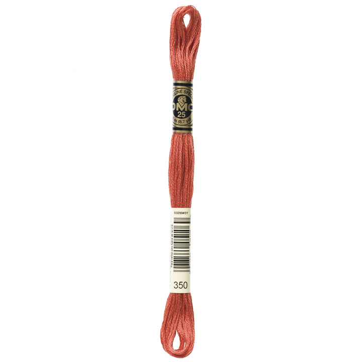 One skein of DMC Mouliné Stranded Cotton thread Colour code 350