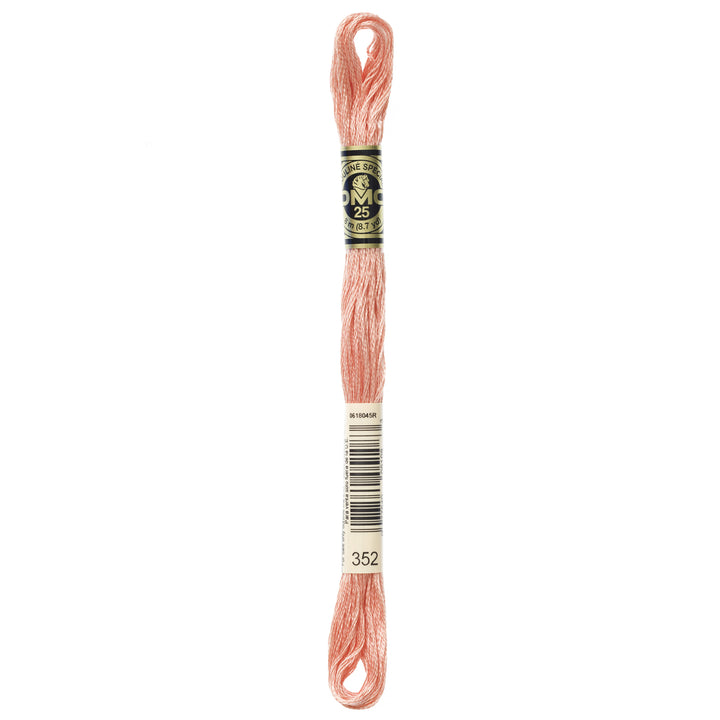 One skein of DMC Mouliné Stranded Cotton thread Colour code 352