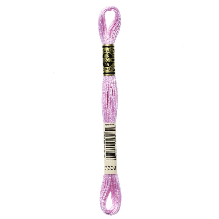 One skein of DMC Mouliné Stranded Cotton thread Colour code 3609