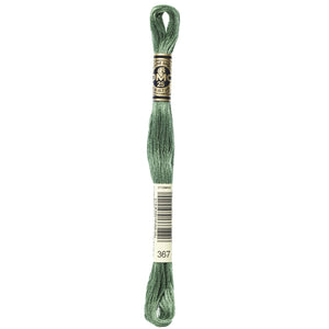 One skein of DMC Mouliné Stranded Cotton thread Colour code 367