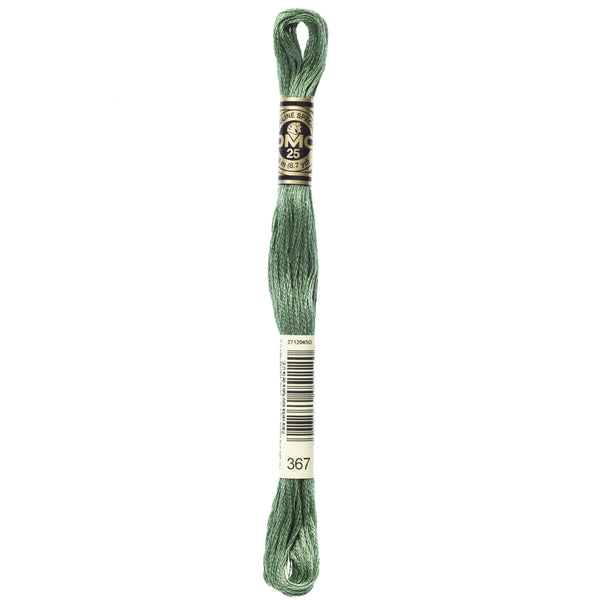 One skein of DMC Mouliné Stranded Cotton thread Colour code 367