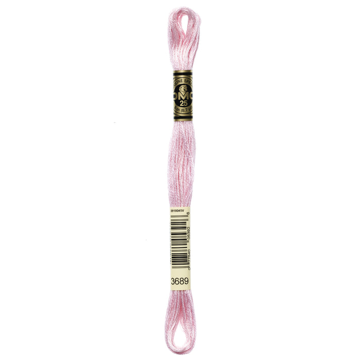 One skein of DMC Mouliné Stranded Cotton thread Colour code 3689