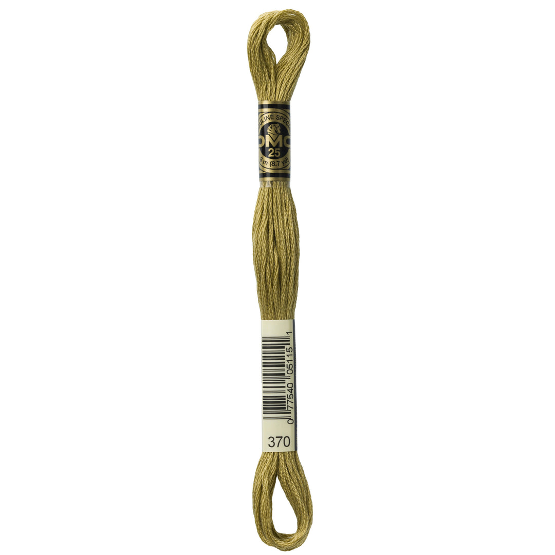 One skein of DMC Mouliné Stranded Cotton thread Colour code 370