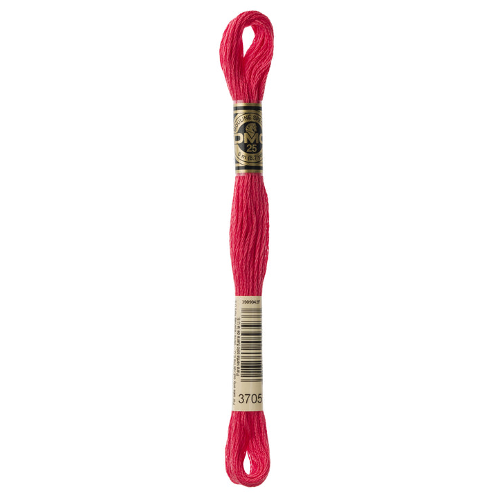 One skein of DMC Mouliné Stranded Cotton thread Colour code 3705