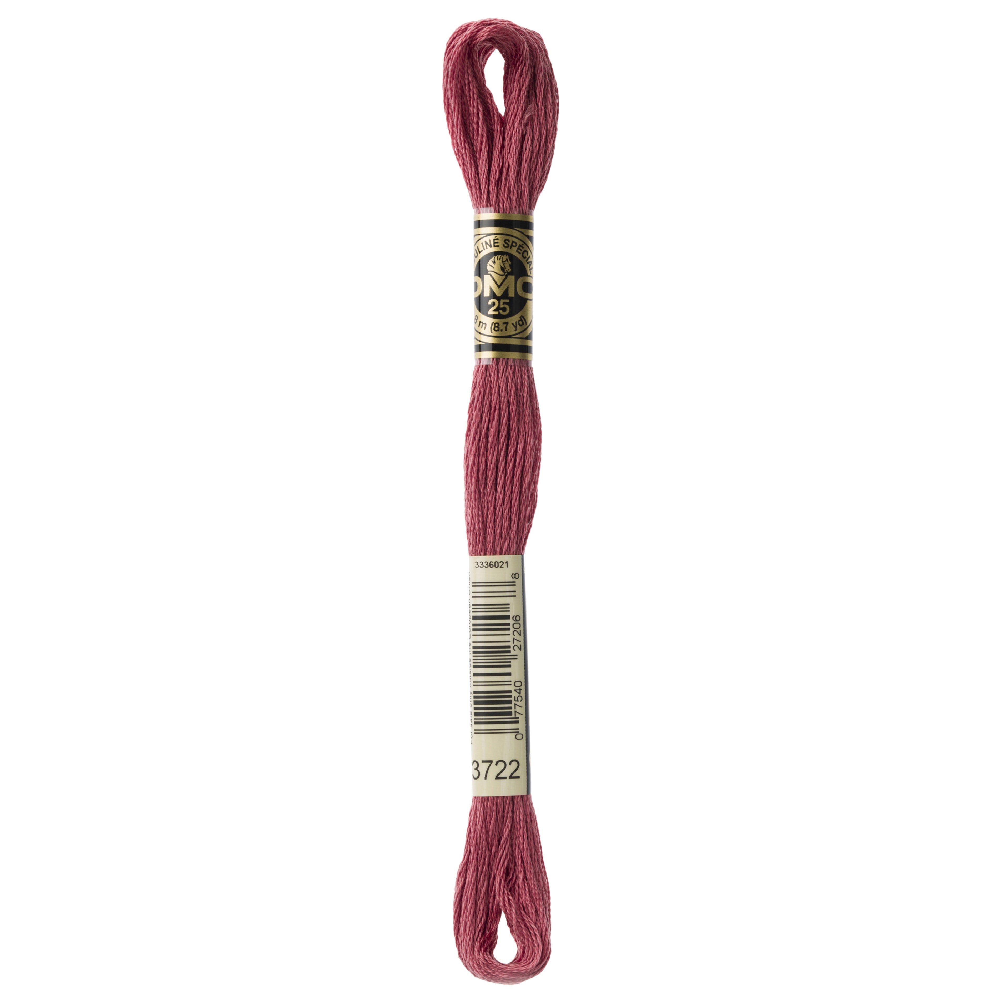 One skein of DMC Mouliné Stranded Cotton thread Colour code 3722