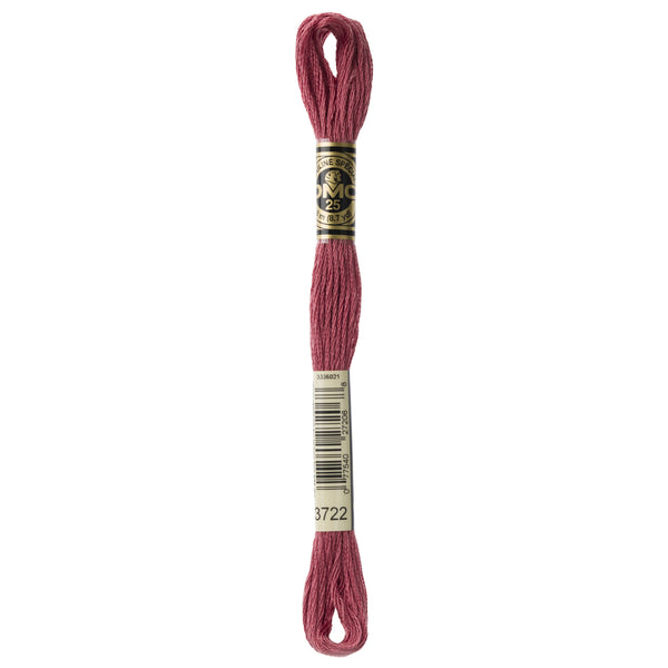 One skein of DMC Mouliné Stranded Cotton thread Colour code 3722
