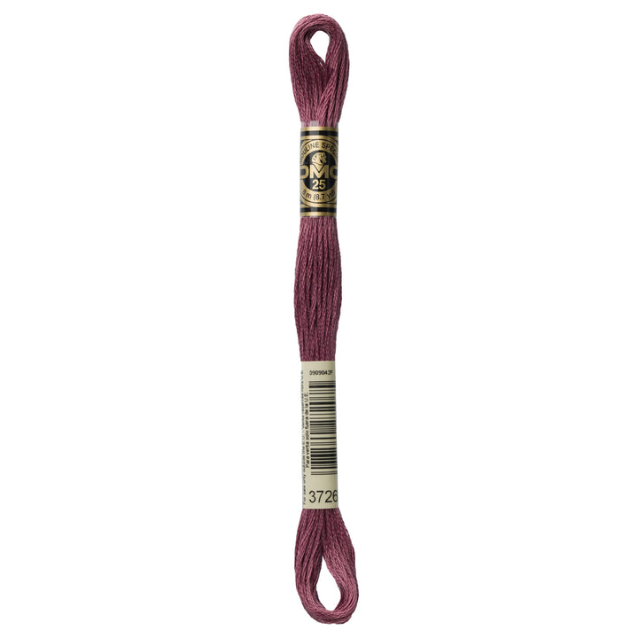 One skein of DMC Mouliné Stranded Cotton thread Colour code 3726