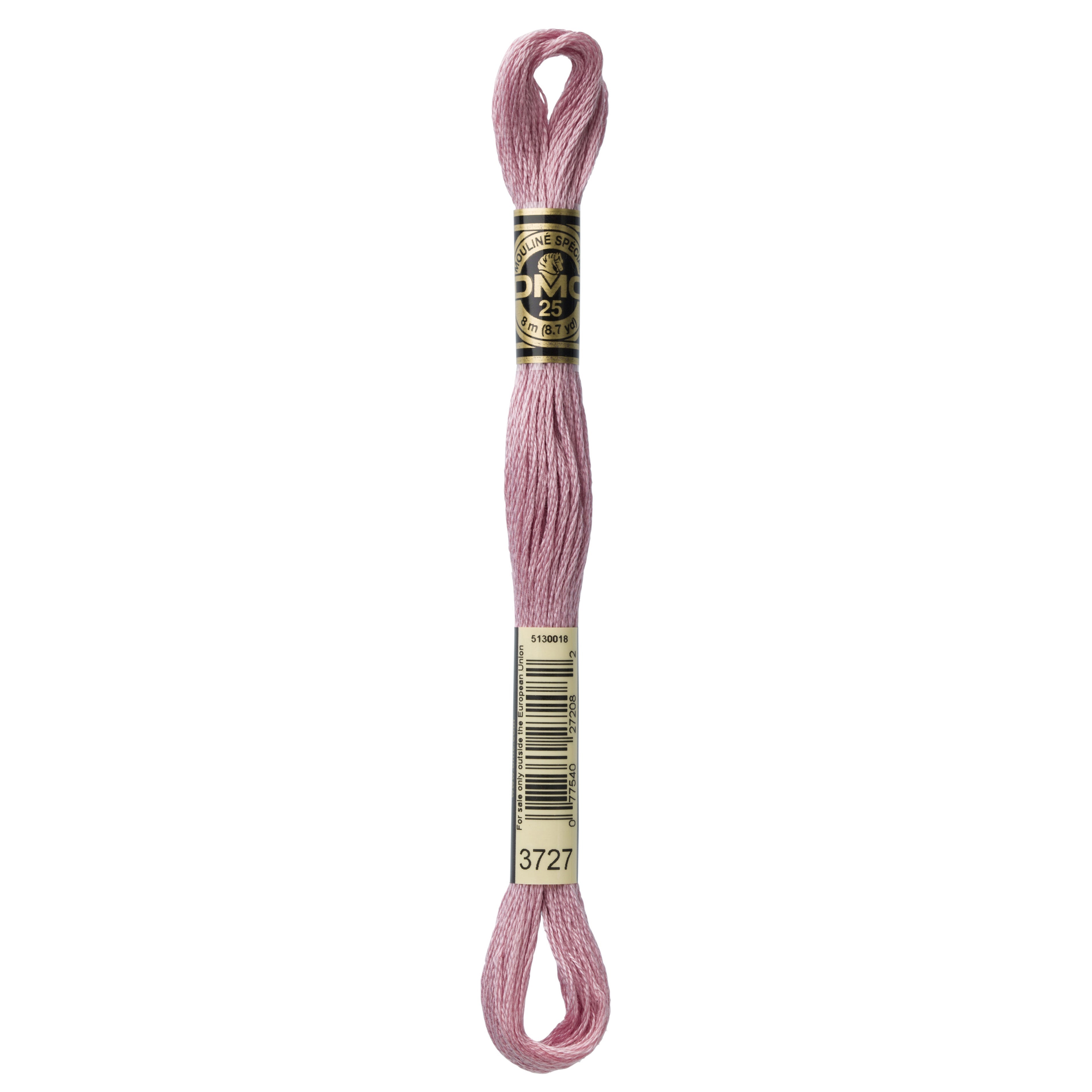 One skein of DMC Mouliné Stranded Cotton thread Colour code 3727