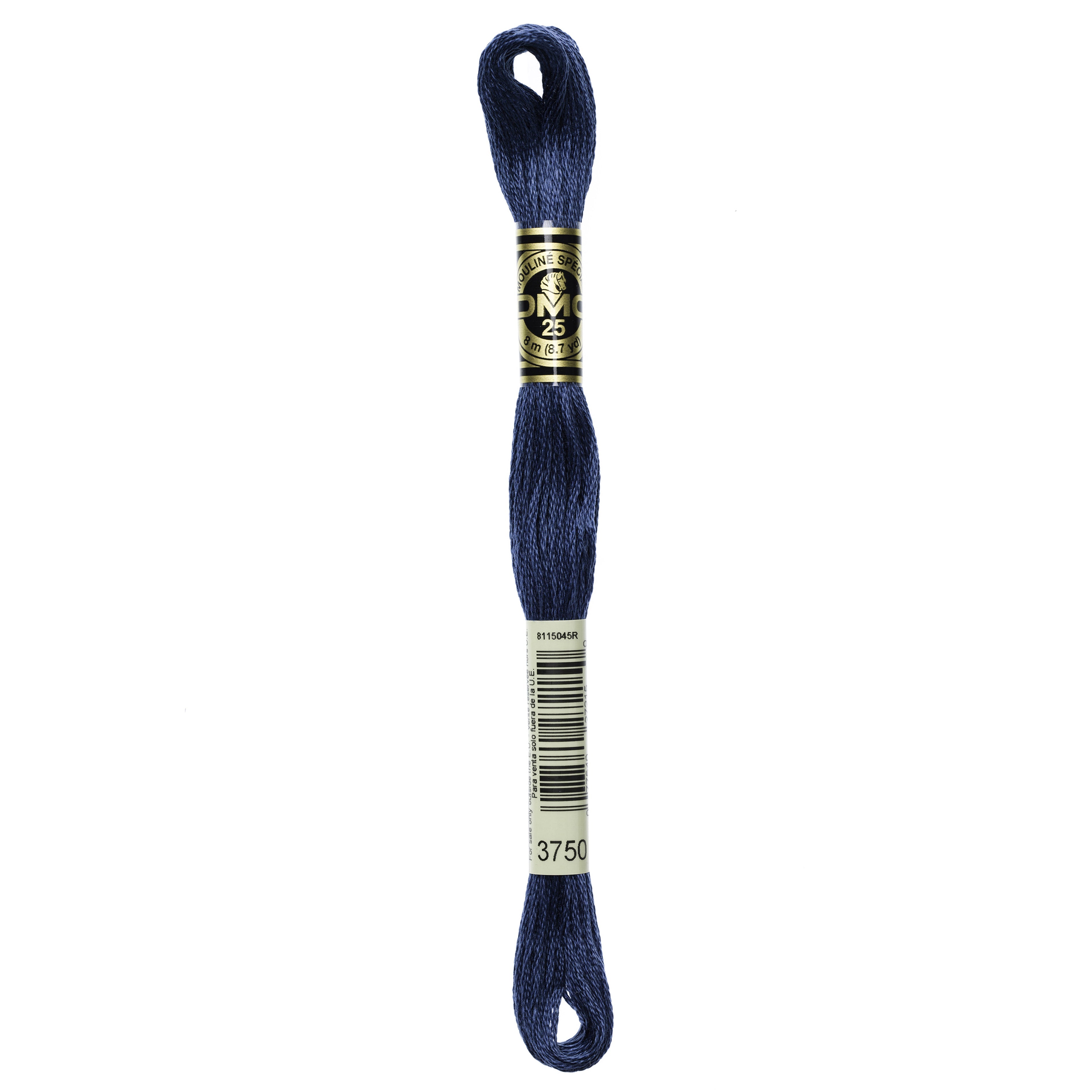 One skein of DMC Mouliné Stranded Cotton thread Colour code 3750