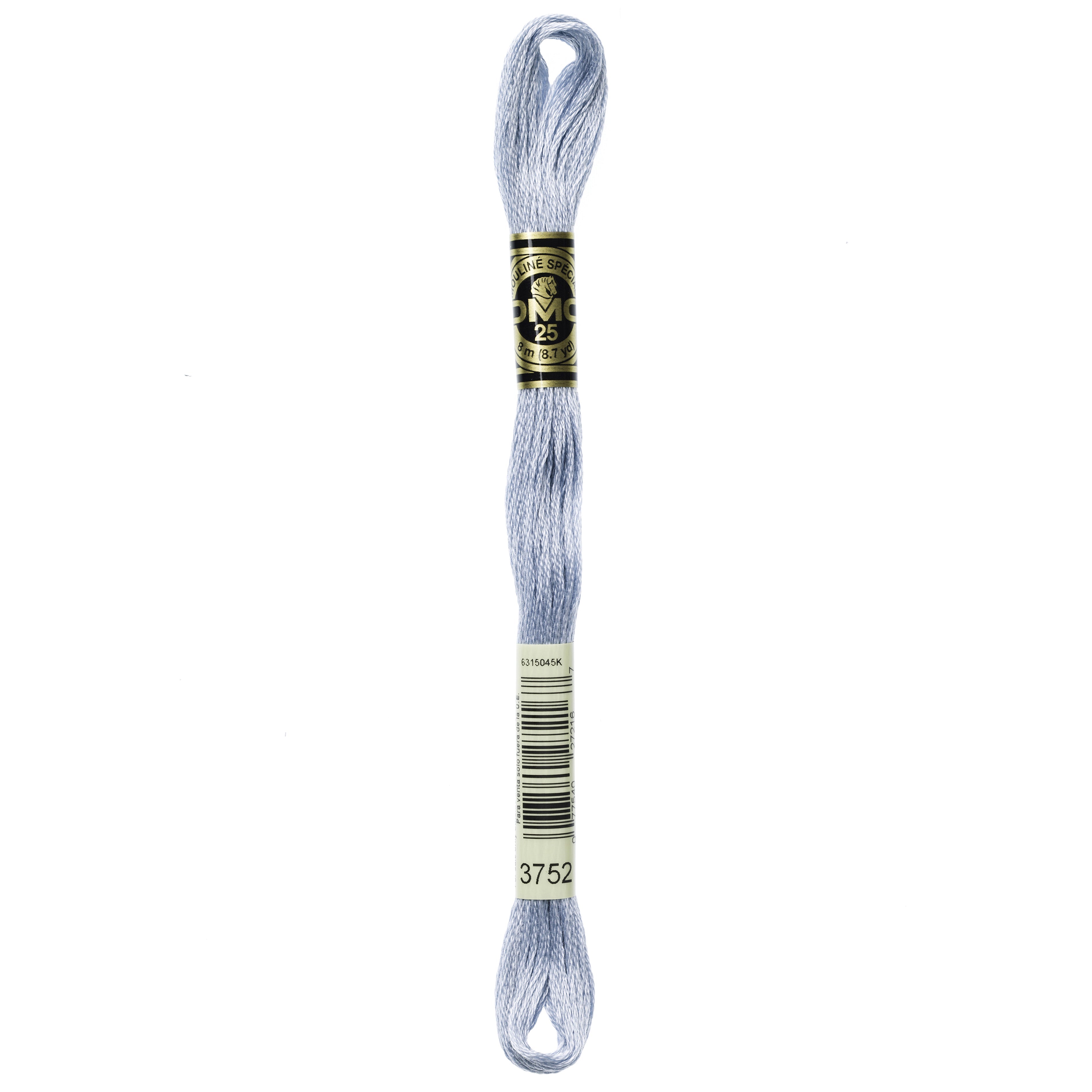 One skein of DMC Mouliné Stranded Cotton thread Colour code 3752