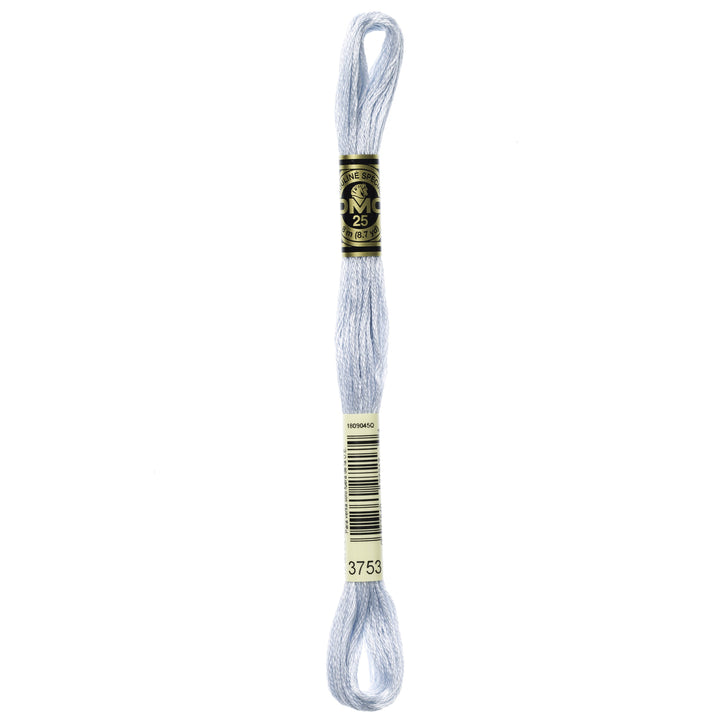 One skein of DMC Mouliné Stranded Cotton thread Colour code 3753