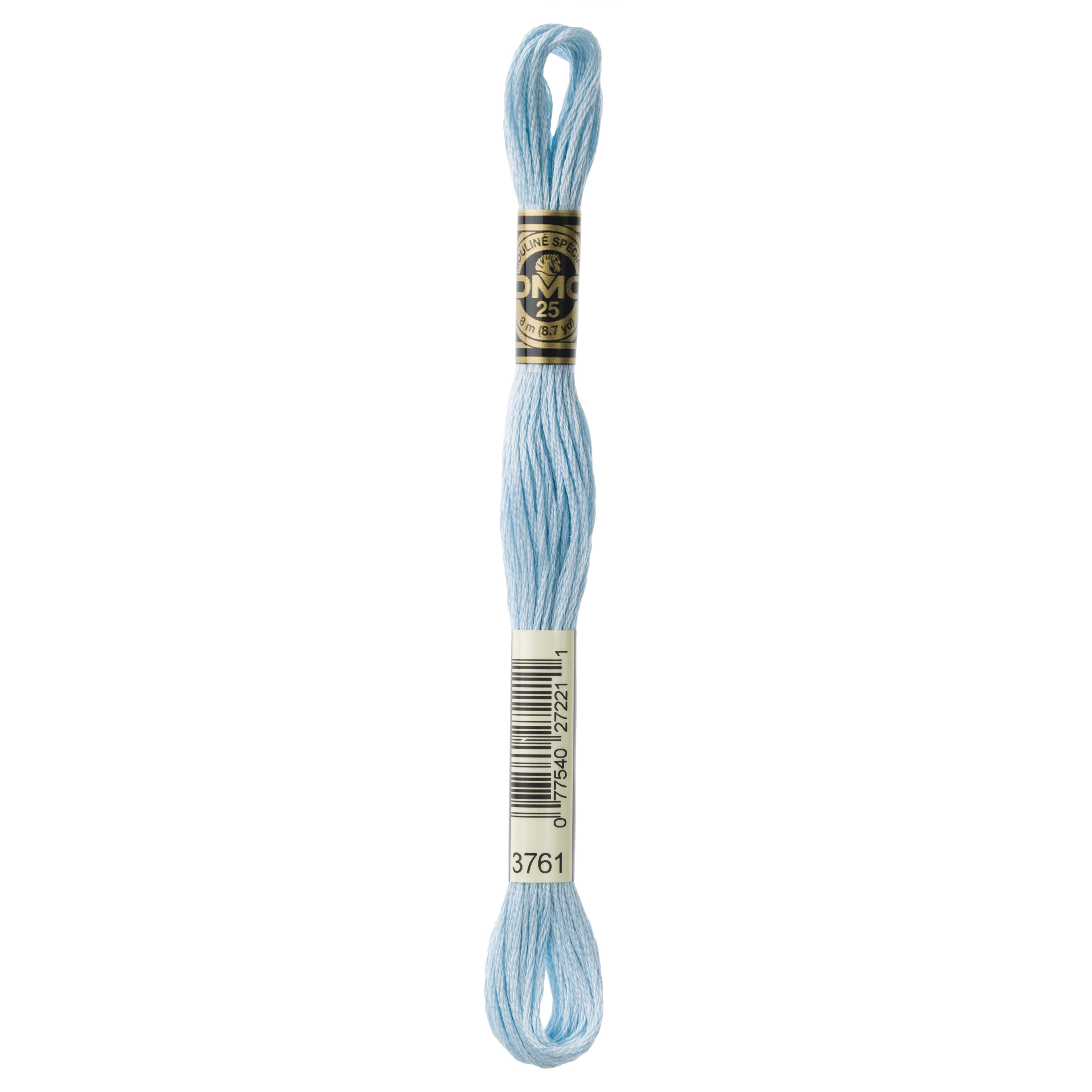 One skein of DMC Mouliné Stranded Cotton thread Colour code 3761