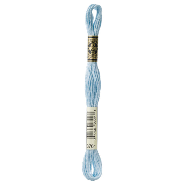 One skein of DMC Mouliné Stranded Cotton thread Colour code 3761