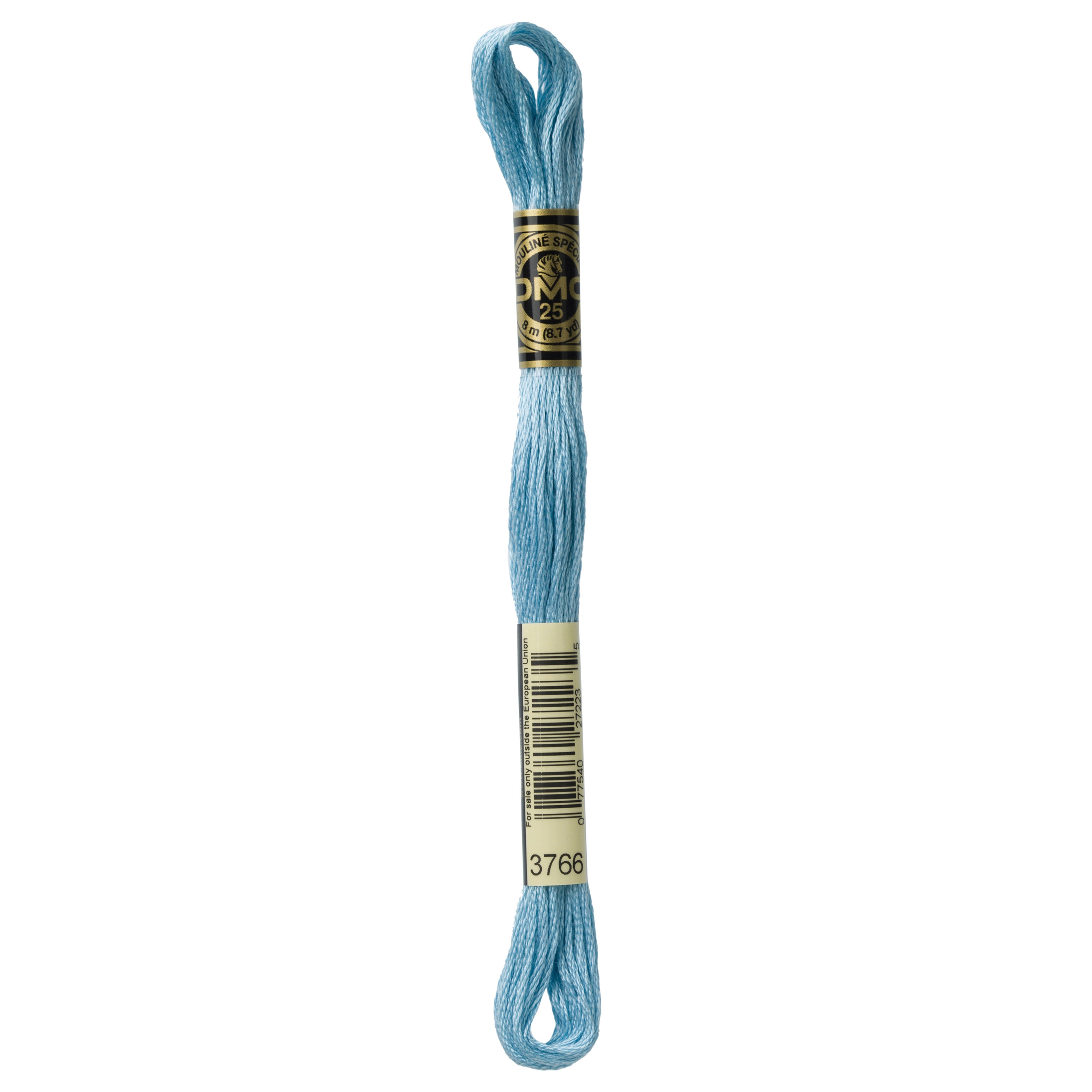 One skein of DMC Mouliné Stranded Cotton thread Colour code 3766