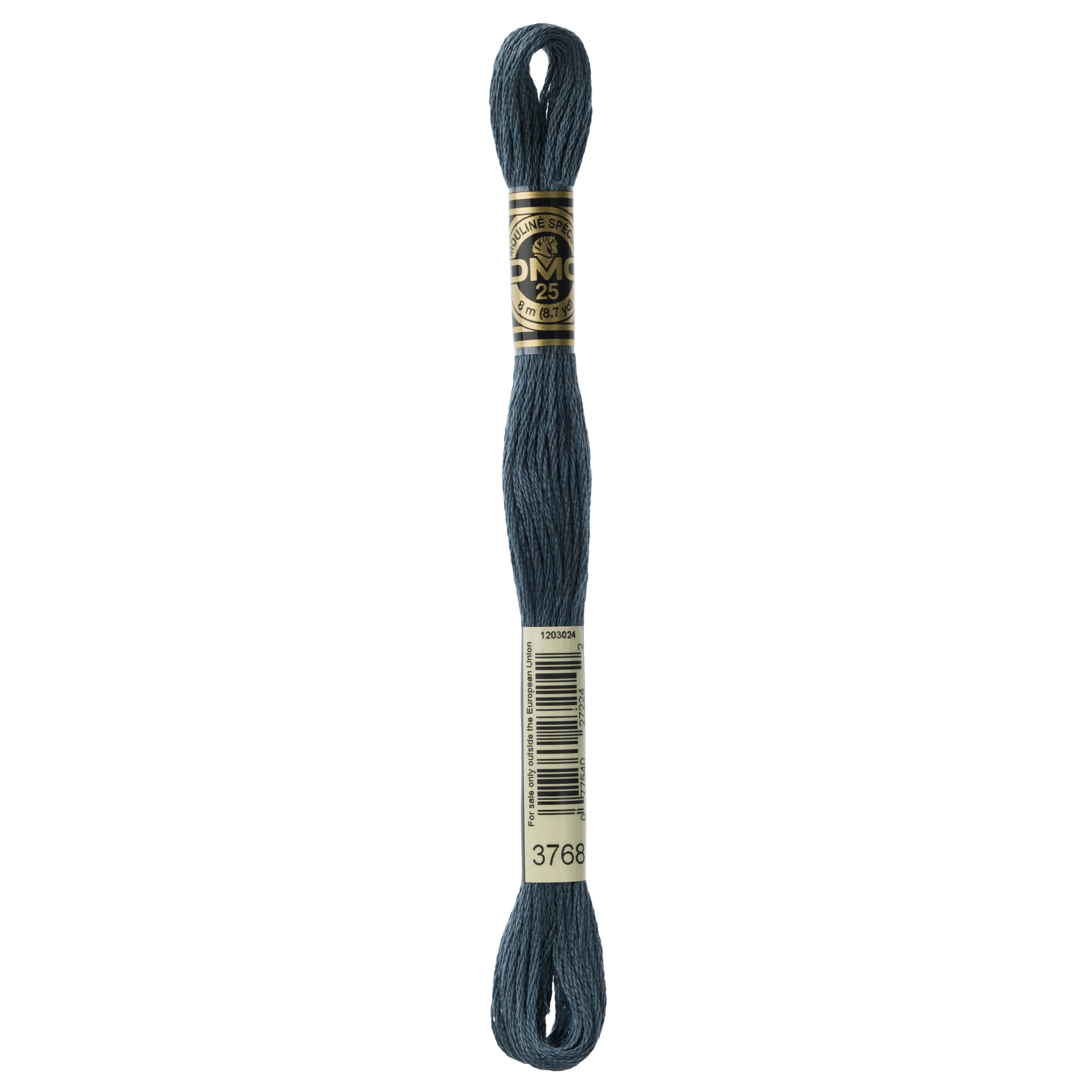 One skein of DMC Mouliné Stranded Cotton thread Colour code 3768