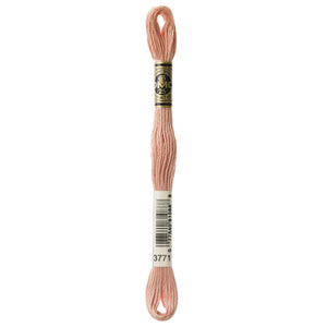 One skein of DMC Mouliné Stranded Cotton thread Colour code 3771