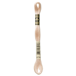 One skein of DMC Mouliné Stranded Cotton thread Colour code 3774