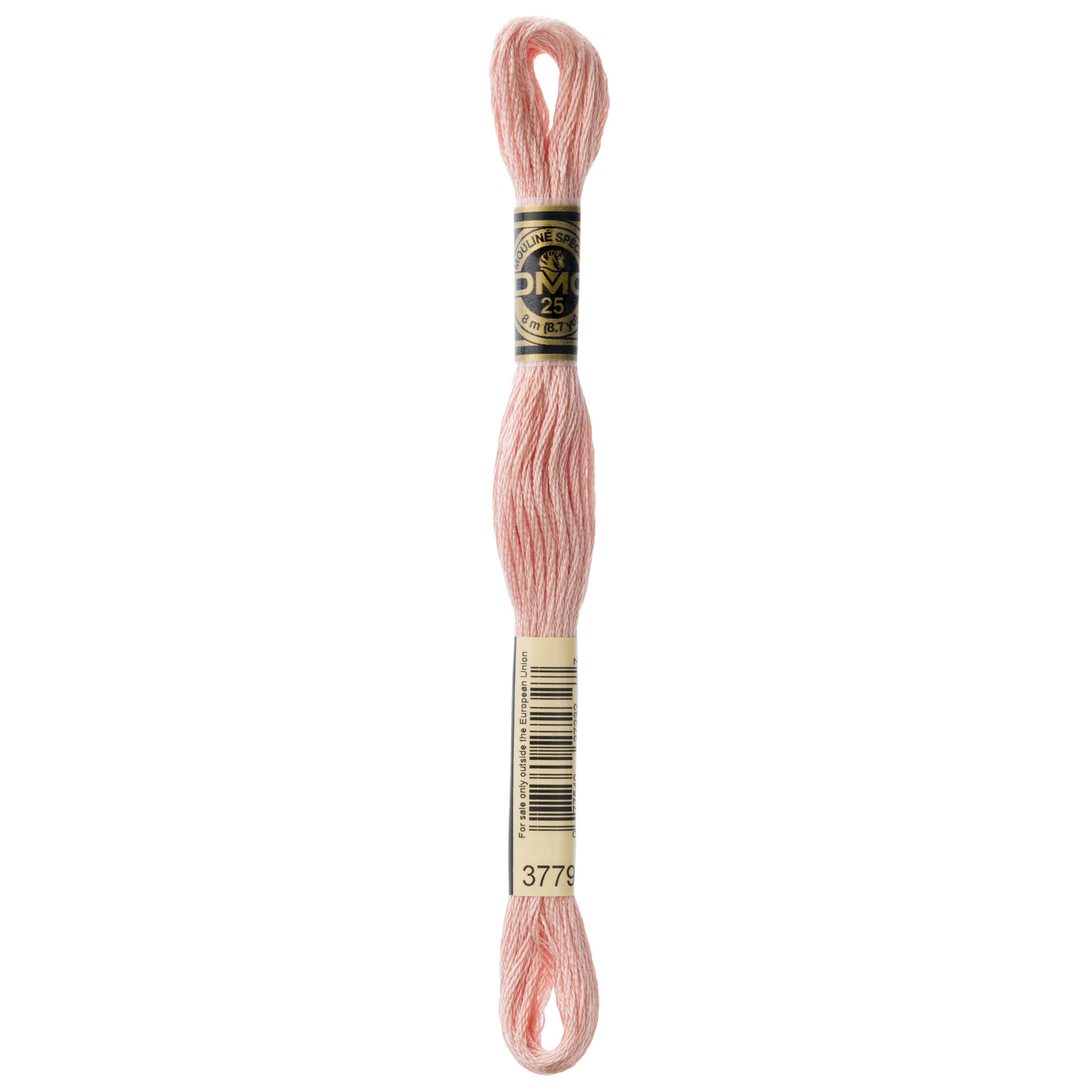 One skein of DMC Mouliné Stranded Cotton thread Colour code 3779