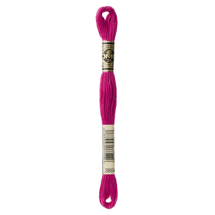 One skein of DMC Mouliné Stranded Cotton thread Colour code 3804