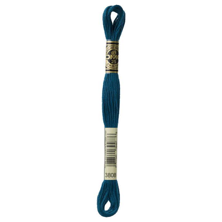 One skein of DMC Mouliné Stranded Cotton thread Colour code 3808