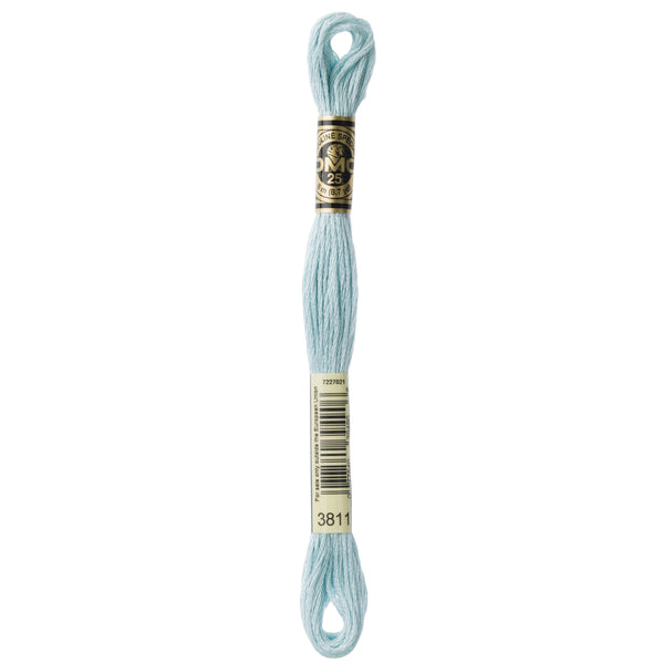 One skein of DMC Mouliné Stranded Cotton thread Colour code 3811