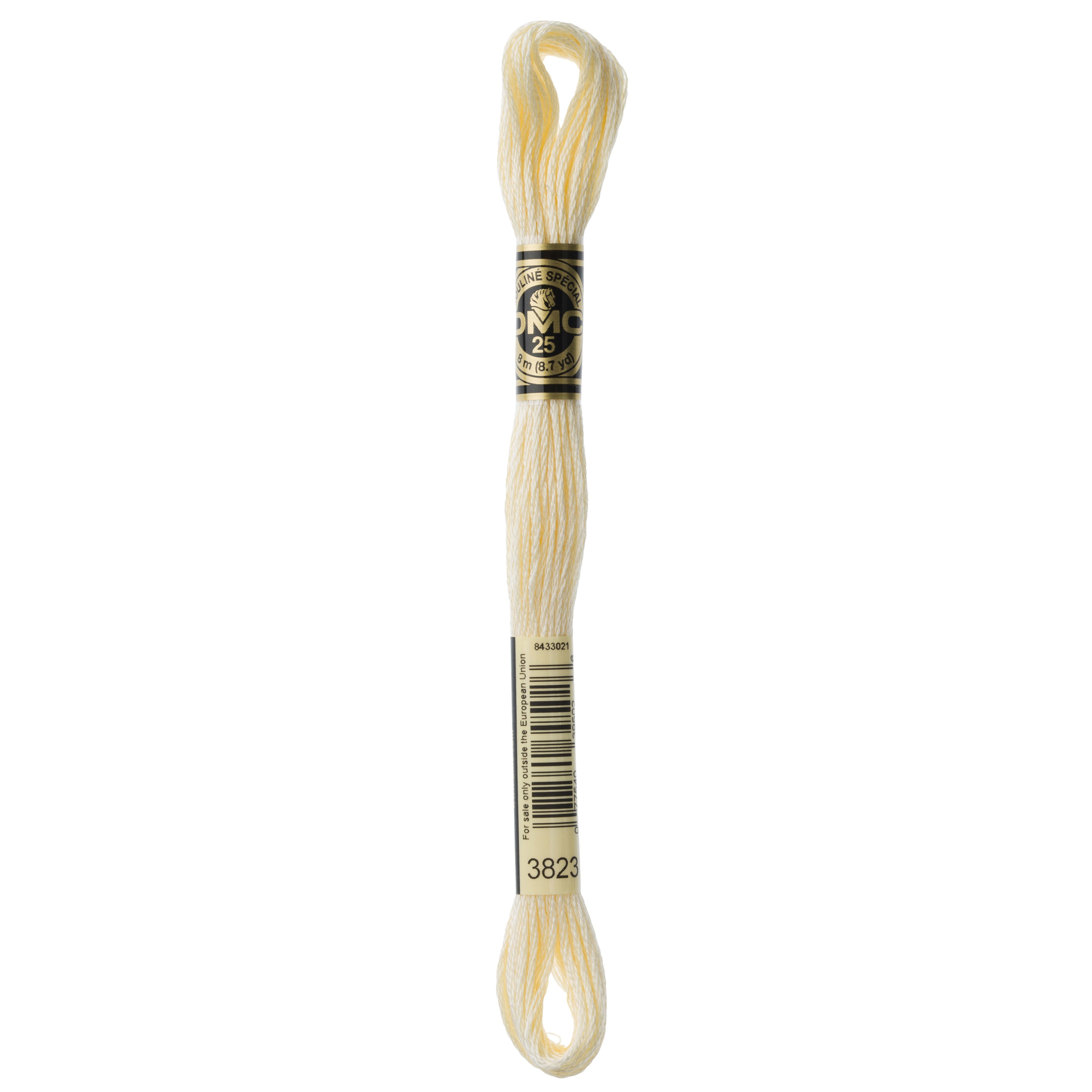 One skein of DMC Mouliné Stranded Cotton thread Colour code 3823