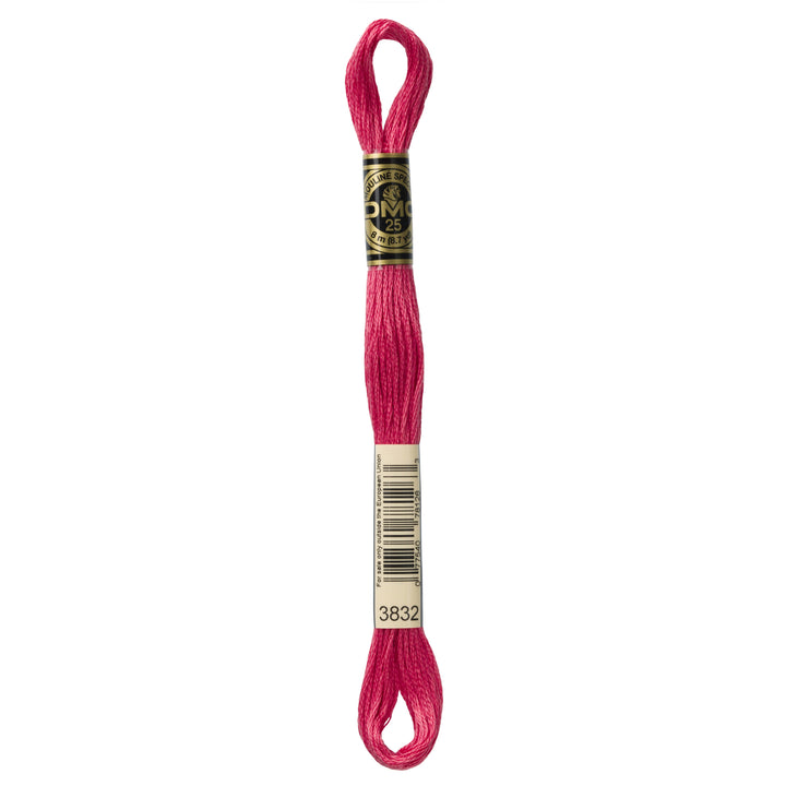 One skein of DMC Mouliné Stranded Cotton thread Colour code 3832