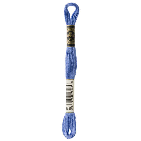 One skein of DMC Mouliné Stranded Cotton thread Colour code 3839