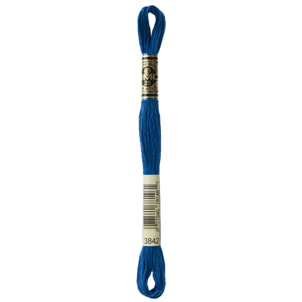 One skein of DMC Mouliné Stranded Cotton thread Colour code 3842