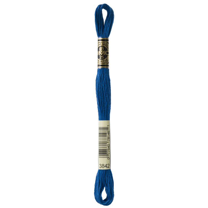 One skein of DMC Mouliné Stranded Cotton thread Colour code 3842