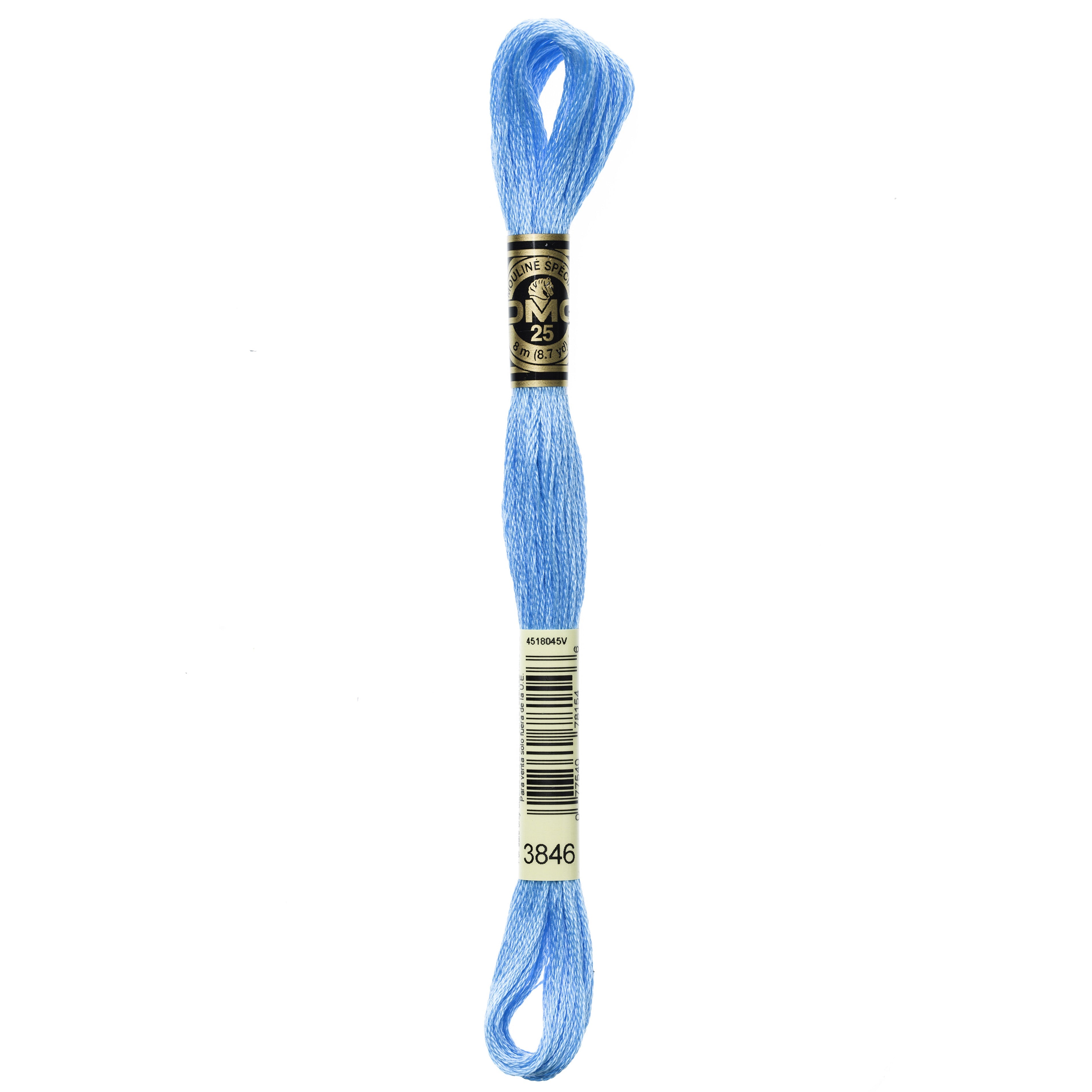 One skein of DMC Mouliné Stranded Cotton thread Colour code 3846