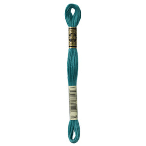 One skein of DMC Mouliné Stranded Cotton thread Colour code 3848