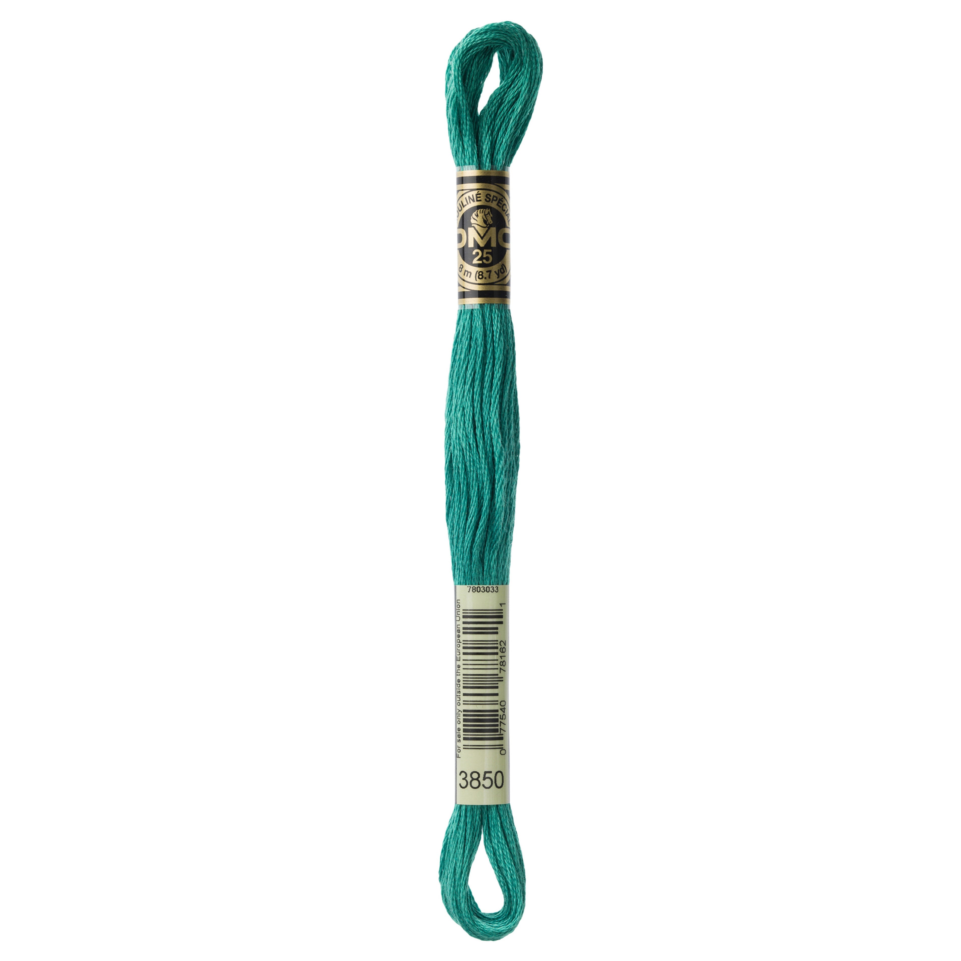 One skein of DMC Mouliné Stranded Cotton thread Colour code 3850