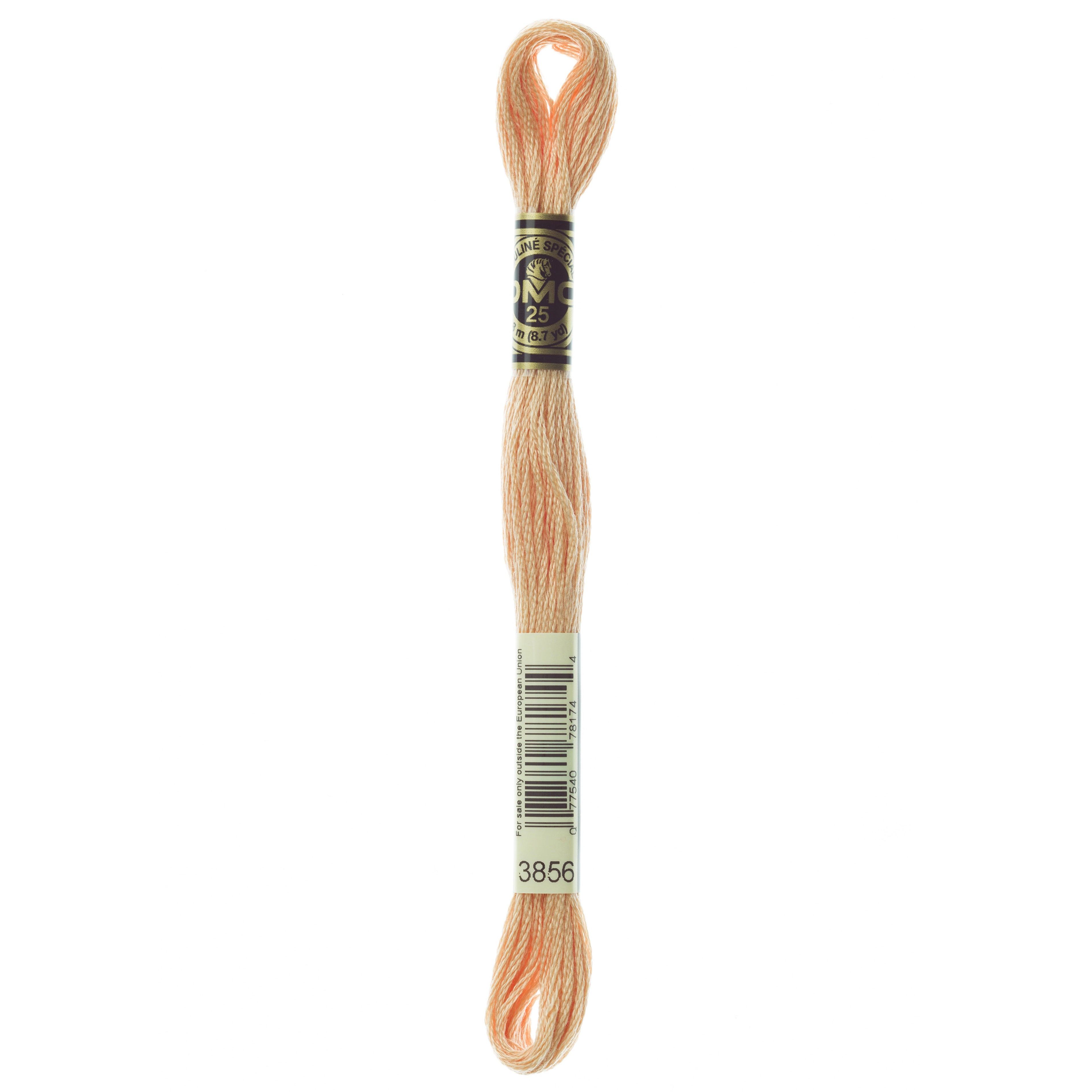 One skein of DMC Mouliné Stranded Cotton thread Colour code 3856