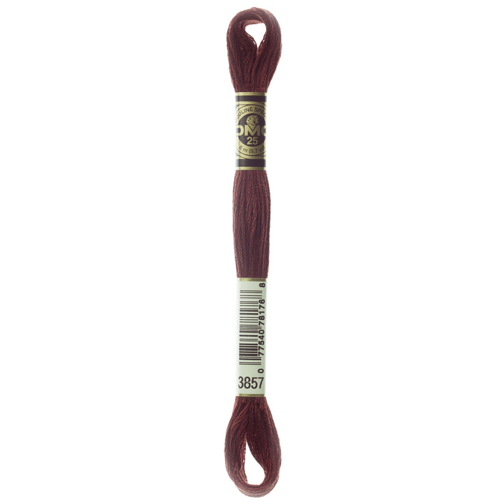 One skein of DMC Mouliné Stranded Cotton thread Colour code 3857