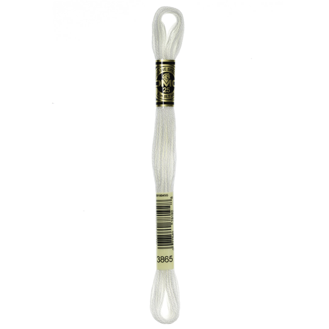 One skein of DMC Mouliné Stranded Cotton thread Colour code 3865