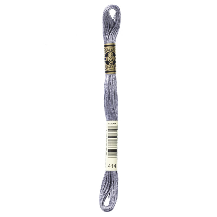 One skein of DMC Mouliné Stranded Cotton thread Colour code 414