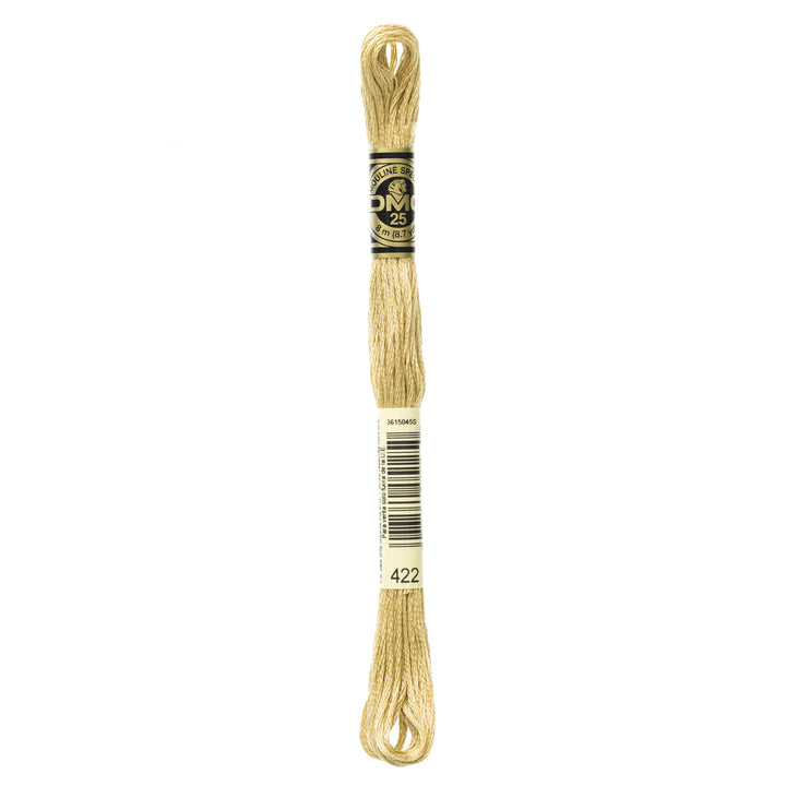 One skein of DMC Mouliné Stranded Cotton thread Colour code 422