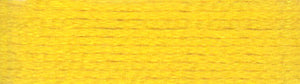 A colour swatch of DMC Mouliné Stranded Cotton thread Colour code 444