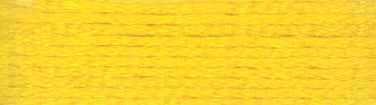 A colour swatch of DMC Mouliné Stranded Cotton thread Colour code 444