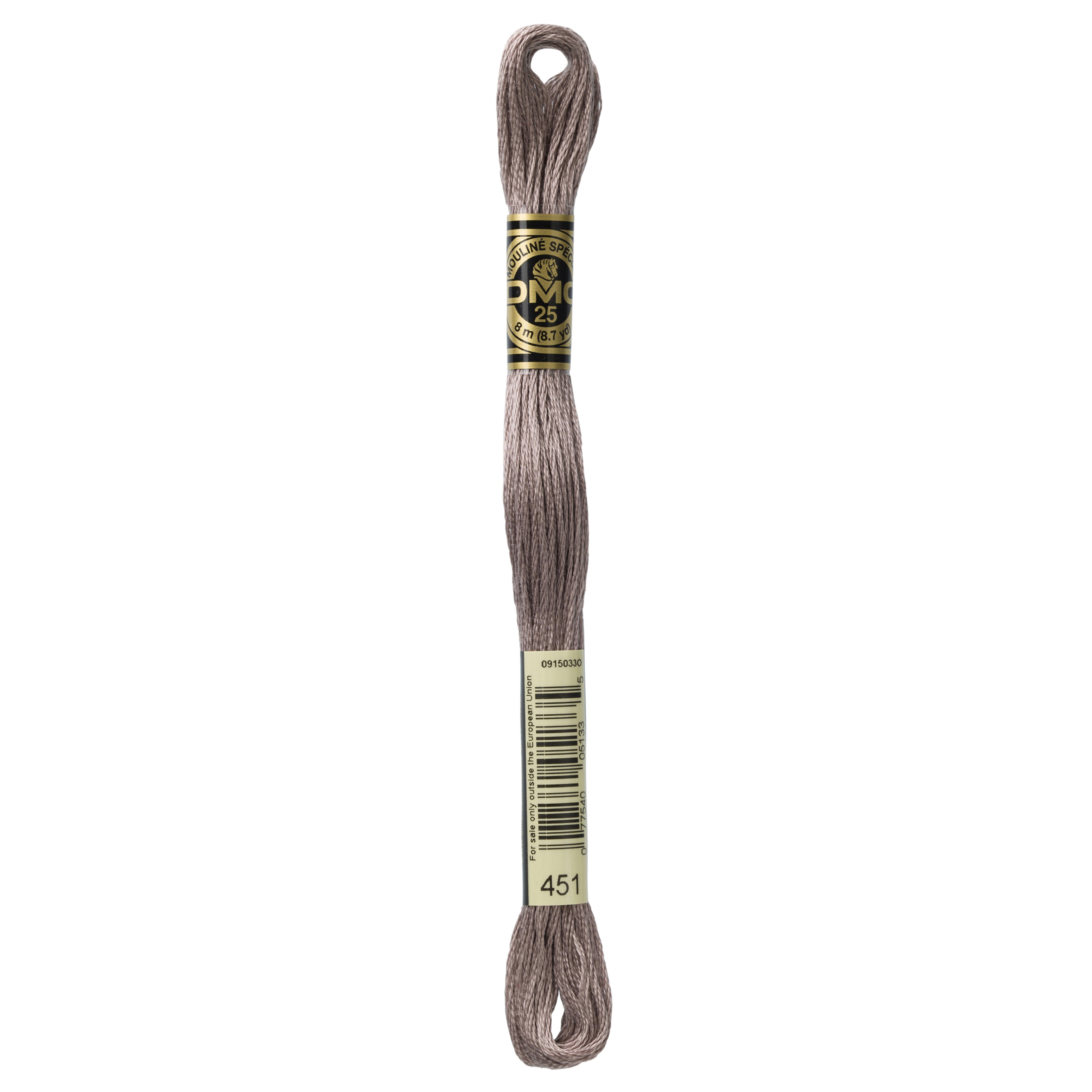 One skein of DMC Mouliné Stranded Cotton thread Colour code 451
