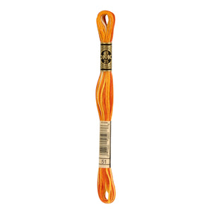One skein of DMC Mouliné Stranded Cotton thread Colour code 51