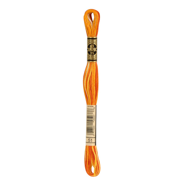 One skein of DMC Mouliné Stranded Cotton thread Colour code 51