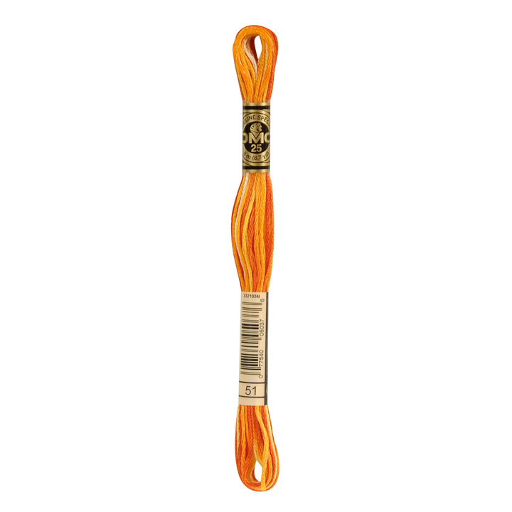 One skein of DMC Mouliné Stranded Cotton thread Colour code 51