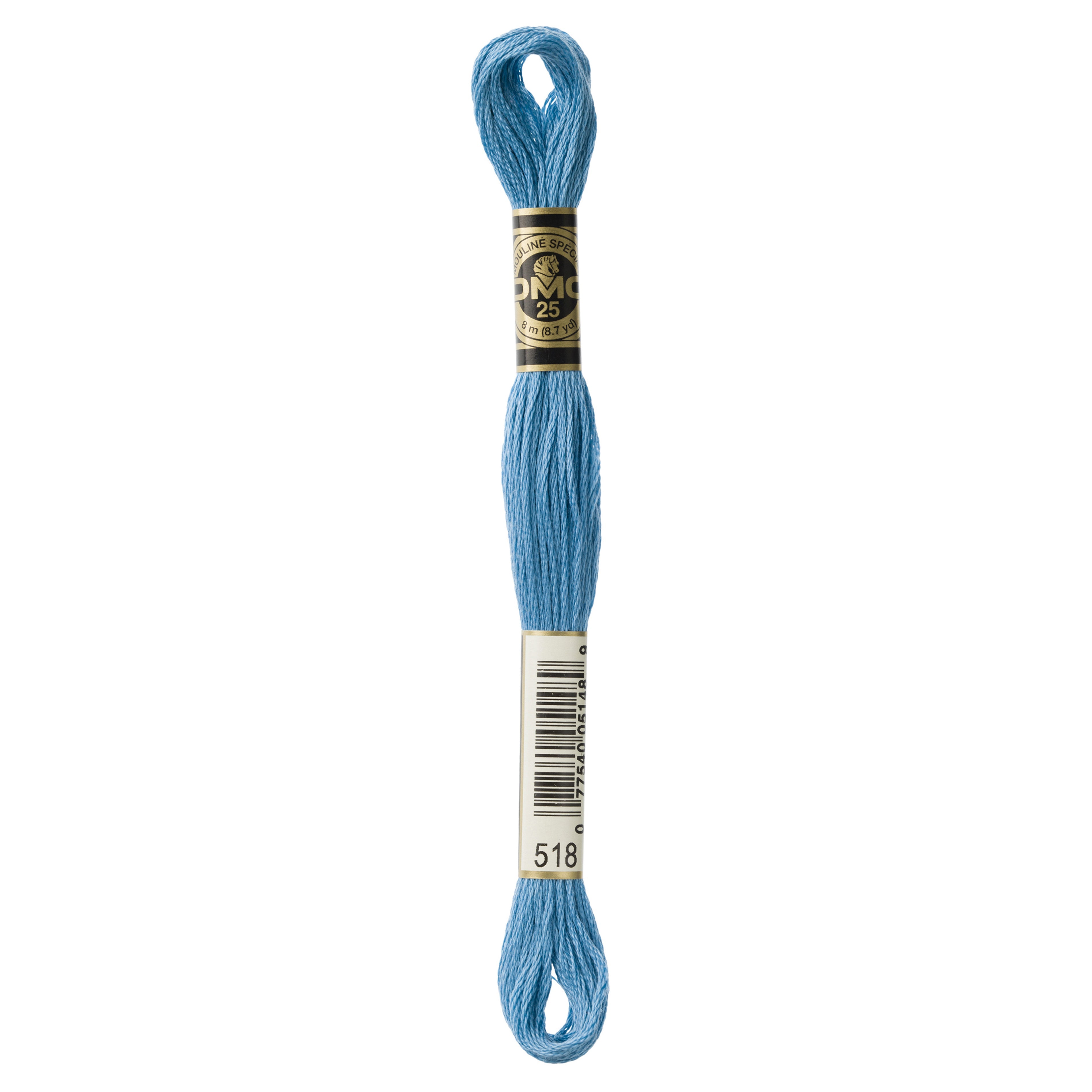 One skein of DMC Mouliné Stranded Cotton thread Colour code 518
