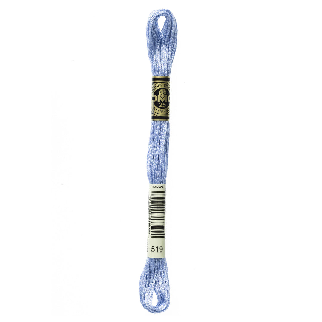 One skein of DMC Mouliné Stranded Cotton thread Colour code 519